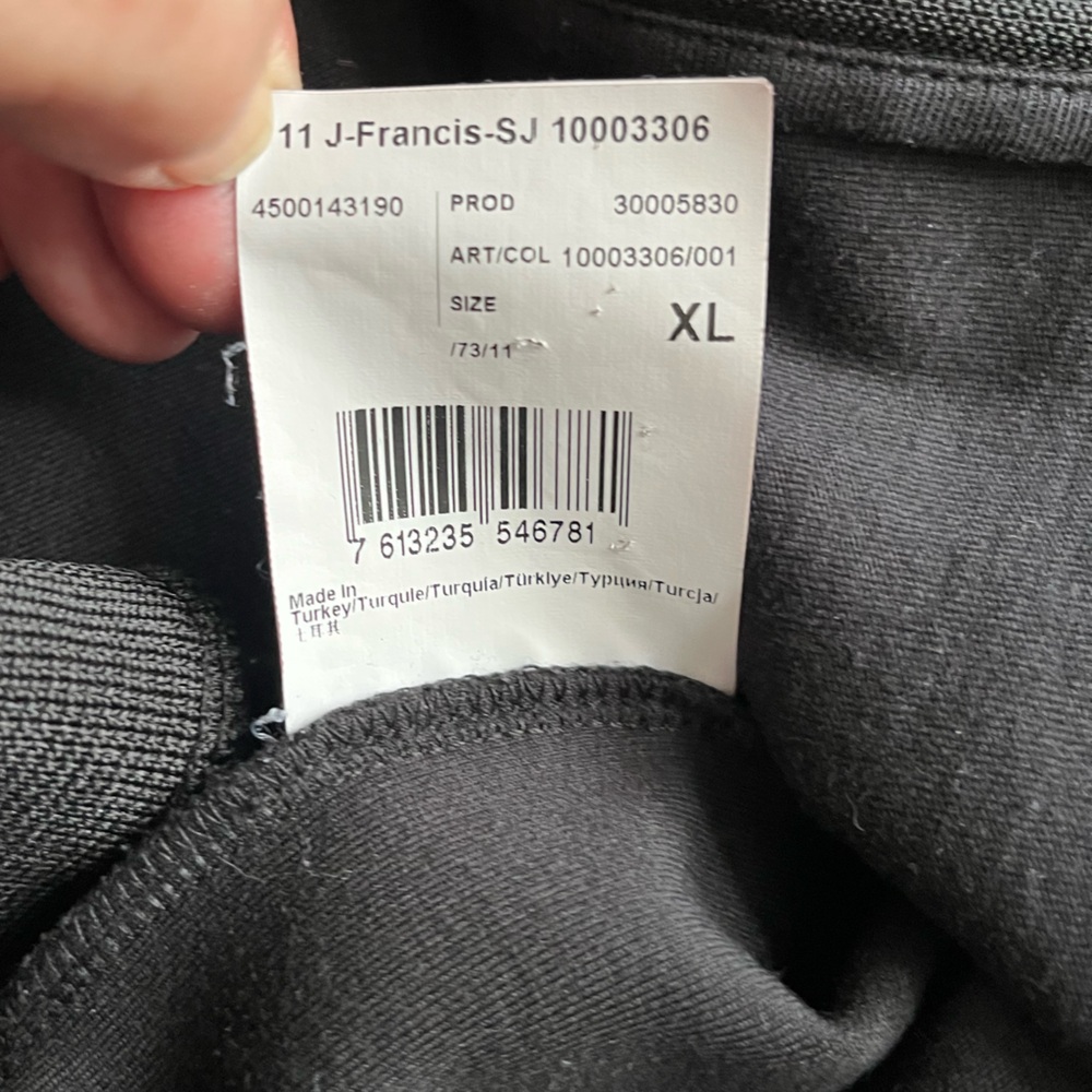 Men’s Strellson black with  blue full zip track performance jacket. Size XL - Picture 7 of 16